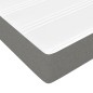 vidaXL Giroletto a Molle con Materasso Grigio Scuro 100x200 cm Tessuto