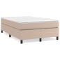 vidaXL Giroletto a Molle con Materasso Cappuccino 120x200cm Similpelle