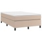 vidaXL Giroletto a Molle con Materasso Cappuccino 120x200cm Similpelle