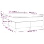 Giroletto a Molle con Materasso Bianco 140x200 cm in Similpelle