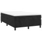 vidaXL Giroletto a Molle con Materasso Nero 120x200 cm in Velluto
