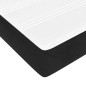 vidaXL Giroletto a Molle con Materasso Nero 120x200 cm in Velluto