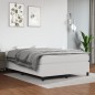 vidaXL Giroletto a Molle con Materasso Bianco 140x190 cm in Similpelle