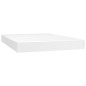vidaXL Giroletto a Molle con Materasso Bianco 140x190 cm in Similpelle