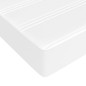 vidaXL Giroletto a Molle con Materasso Bianco 140x190 cm in Similpelle