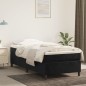 vidaXL Giroletto a Molle con Materasso Nero 100x200 cm in Velluto