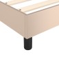 vidaXL Giroletto a Molle con Materasso Cappuccino 80x200 cm Similpelle
