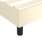 Giroletto a Molle con Materasso Crema 100x200 cm in Similpelle
