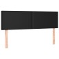 Giroletto a Molle con Materasso Nero 140x190 cm in Similpelle