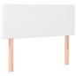 Giroletto a Molle con Materasso Bianco 90x190 cm in Similpelle