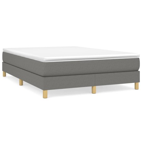 vidaXL Giroletto senza Materasso Grigio Scuro 140x200 cm Tessuto