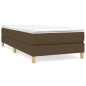 Giroletto a Molle Marrone Scuro 90x200 cm in Tessuto Giroletto a Molle Marrone Scuro 90x200 cm in Tessuto