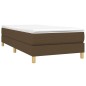 Giroletto a Molle Marrone Scuro 90x200 cm in Tessuto Giroletto a Molle Marrone Scuro 90x200 cm in Tessuto