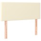 Giroletto a Molle con Materasso Crema 80x200 cm in Similpelle