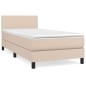 Giroletto a Molle con Materasso Cappuccino 90x200 cm Similpelle