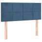 Giroletto a Molle con Materasso Blu Scuro 120x200 cm in Velluto