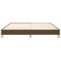 Giroletto a Molle Marrone Scuro 160x200 cm in Tessuto Giroletto a Molle Marrone Scuro 160x200 cm in Tessuto