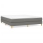 Giroletto a Molle Grigio Scuro 160x200 cm in Tessuto Giroletto a Molle Grigio Scuro 160x200 cm in Tessuto