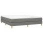 Giroletto a Molle Grigio Scuro 160x200 cm in Tessuto Giroletto a Molle Grigio Scuro 160x200 cm in Tessuto
