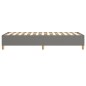Giroletto a Molle Grigio Scuro 80x200 cm in Tessuto