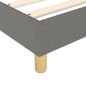 Giroletto a Molle Grigio Scuro 80x200 cm in Tessuto