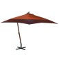 Ombrellone a Sbalzo Terracotta 3x3 m Palo in Abete Massello Ombrellone a Sbalzo Terracotta 3x3 m Palo in Abete Massello