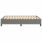 vidaXL Giroletto senza Materasso Grigio Scuro 140x190 cm Tessuto