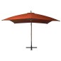 Ombrellone a Sbalzo Terracotta 3x3 m Palo in Abete Massello Ombrellone a Sbalzo Terracotta 3x3 m Palo in Abete Massello