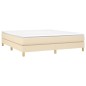 Giroletto a Molle Crema 160x200 cm in Tessuto