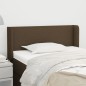 Testiera ad Orecchio Marrone Scuro 103x16x78/88 cm in Tessuto Testiera ad Orecchio Marrone Scuro 103x16x78/88 cm in Tessuto