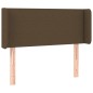 Testiera ad Orecchio Marrone Scuro 103x16x78/88 cm in Tessuto Testiera ad Orecchio Marrone Scuro 103x16x78/88 cm in Tessuto