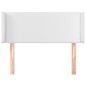 Testiera ad Orecchio Bianca 83x16x78/88 cm in Similpelle