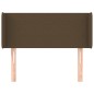 Testiera ad Orecchio Marrone Scuro 103x16x78/88 cm in Tessuto Testiera ad Orecchio Marrone Scuro 103x16x78/88 cm in Tessuto