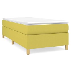 vidaXL Giroletto senza Materasso Verde 100x200 cm in Tessuto