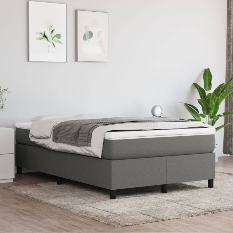 Giroletto a Molle Grigio Scuro 120x200 cm in Tessuto Giroletto a Molle Grigio Scuro 120x200 cm in Tessuto