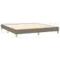 vidaXL Giroletto senza Materasso Tortora 180x200 cm in Tessuto vidaXL Giroletto senza Materasso Tortora 180x200 cm in Tessuto