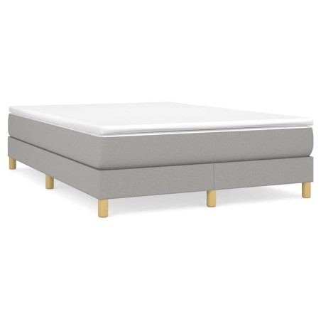 vidaXL Giroletto senza Materasso Grigio Chiaro 140x200 cm Tessuto