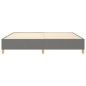 vidaXL Giroletto senza Materasso Grigio Scuro 140x190 cm Tessuto