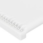 Testiera ad Orecchio Bianca 83x16x78/88 cm in Similpelle