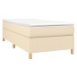 vidaXL Giroletto senza Materasso Crema 90x190 cm in Tessuto