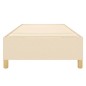 vidaXL Giroletto senza Materasso Crema 90x190 cm in Tessuto