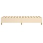 vidaXL Giroletto senza Materasso Crema 90x190 cm in Tessuto