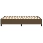 vidaXL Giroletto senza Materasso Marrone Scuro 120x200 cm Tessuto