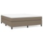 vidaXL Giroletto senza Materasso Tortora 160x200 cm in Tessuto vidaXL Giroletto senza Materasso Tortora 160x200 cm in Tessuto