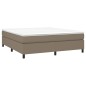 vidaXL Giroletto senza Materasso Tortora 160x200 cm in Tessuto vidaXL Giroletto senza Materasso Tortora 160x200 cm in Tessuto