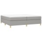 Giroletto a Molle Grigio Chiaro 200x200 cm in Tessuto