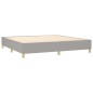 Giroletto a Molle Grigio Chiaro 200x200 cm in Tessuto