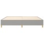 Giroletto a Molle Grigio Chiaro 200x200 cm in Tessuto