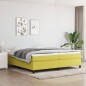 vidaXL Giroletto senza Materasso Verde 200x200 cm in Tessuto vidaXL Giroletto senza Materasso Verde 200x200 cm in Tessuto
