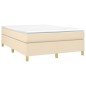 vidaXL Giroletto senza Materasso Crema 140x190 cm in Tessuto vidaXL Giroletto senza Materasso Crema 140x190 cm in Tessuto